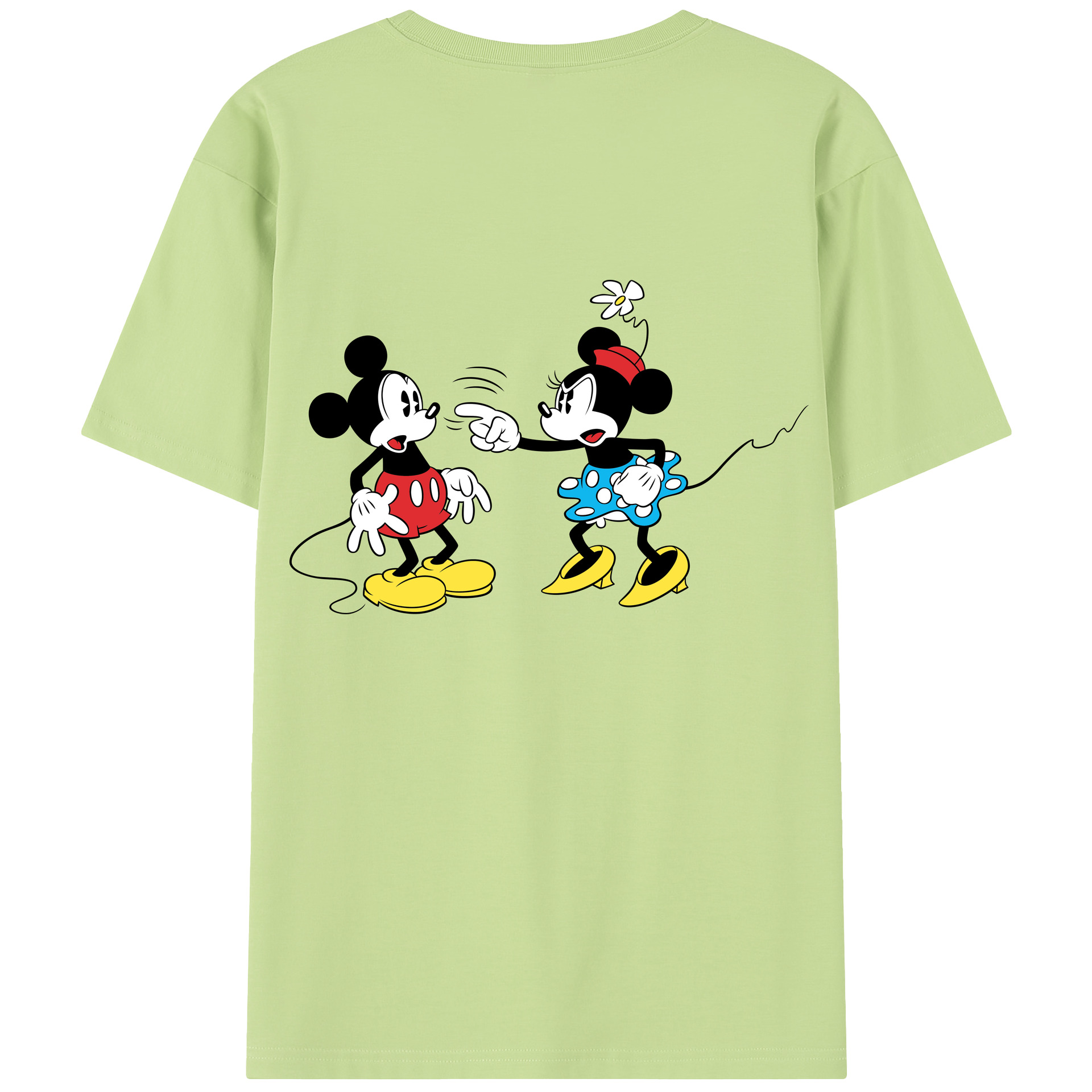 （画像用） ミッキーマウス Mickey Mouse 綿100％半袖Tシャツ（背面プリント）